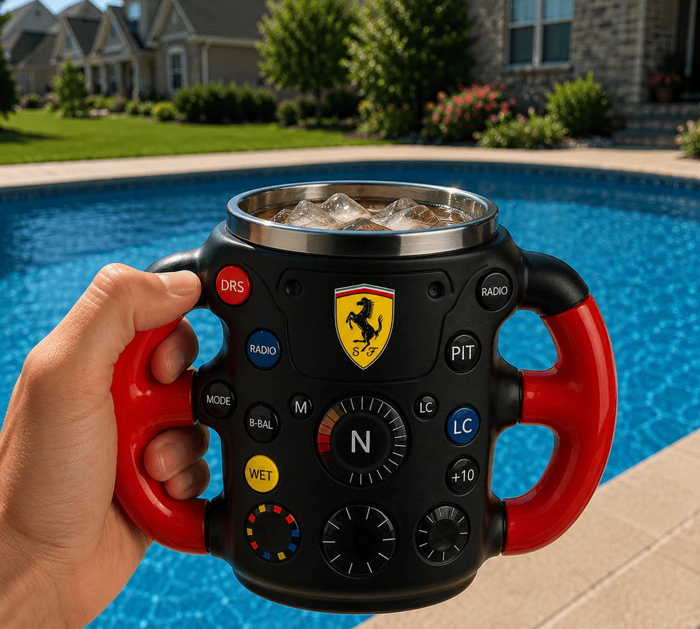 RaceMug™ — F1 Steering Wheel Mug