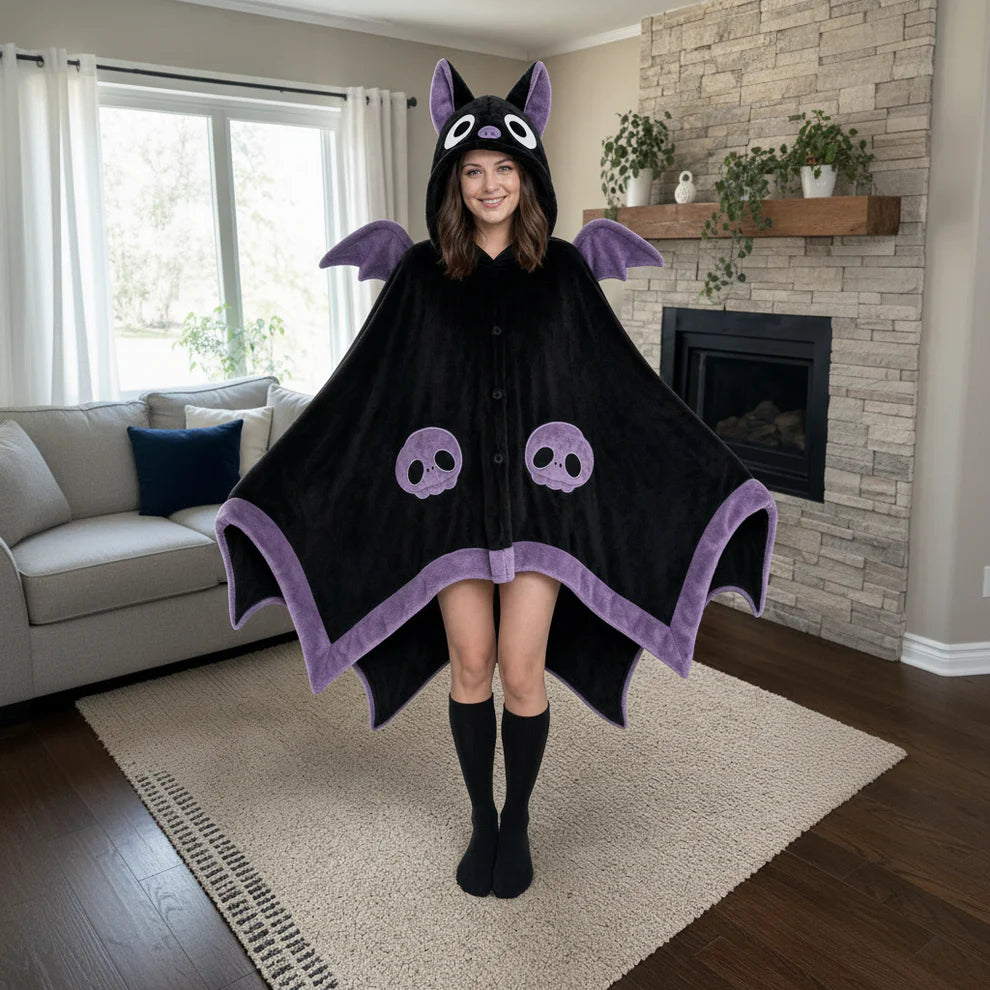 Bat Onesie + Bat Slippers