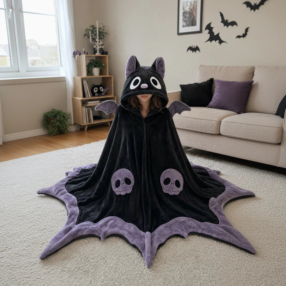 Bat Onesie + Bat Slippers