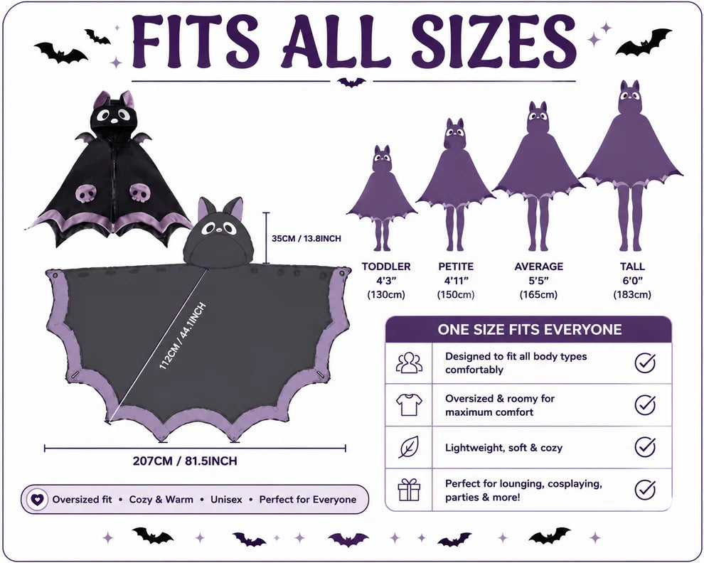Bat Onesie + Bat Slippers